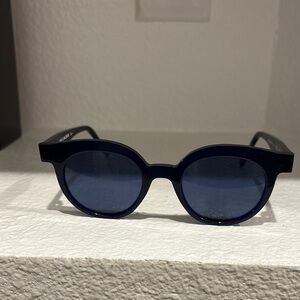 Anne & Valentin Stylish Blue Round Sunglasses